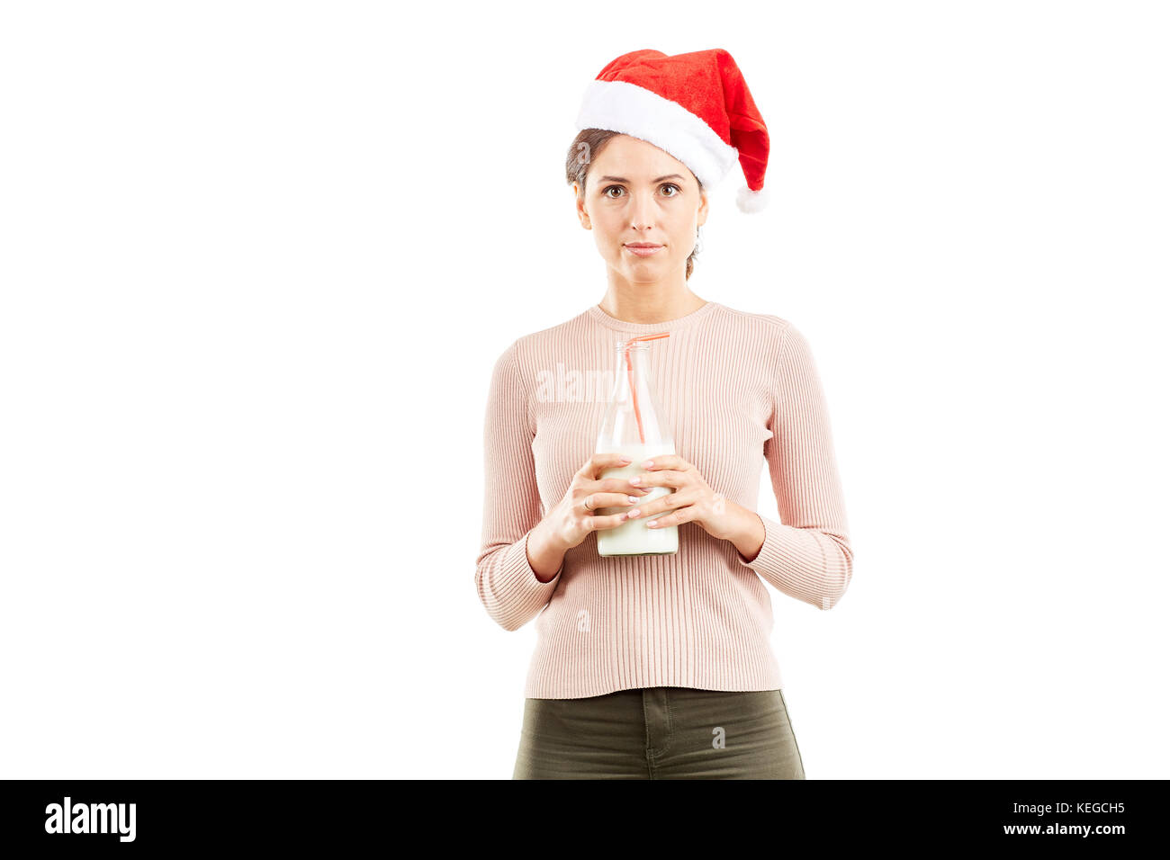 Milchige Weihnachtszeit Stockfoto