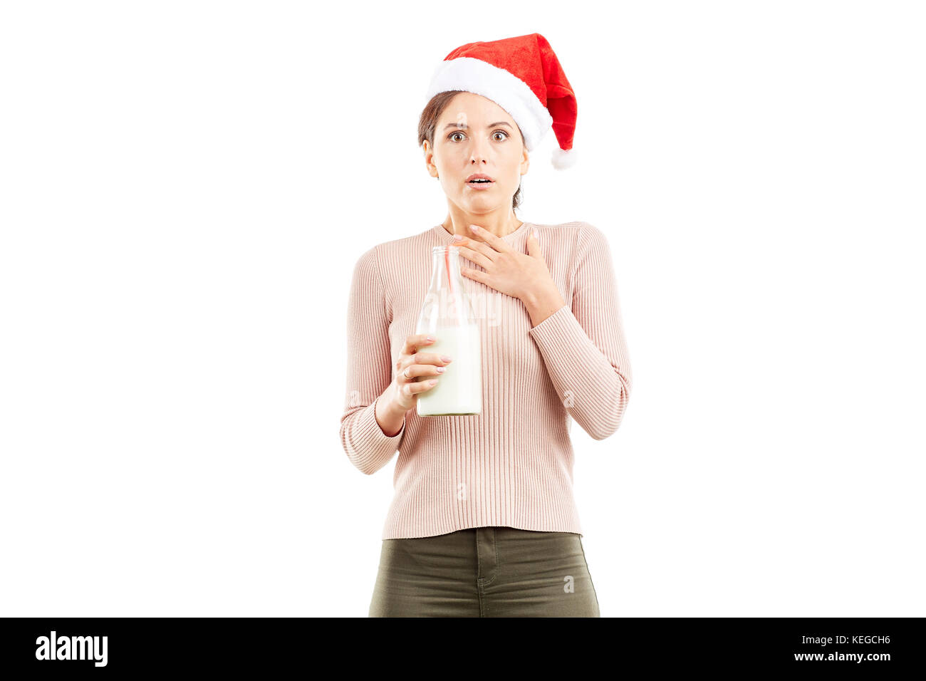 Milchige Weihnachtszeit Stockfoto