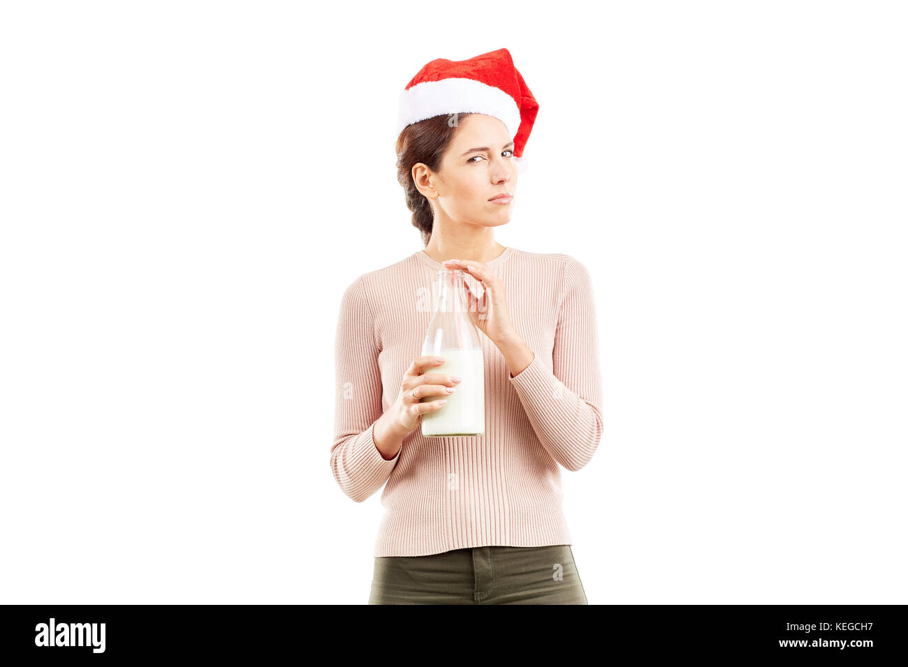 Milchige Weihnachtszeit Stockfoto