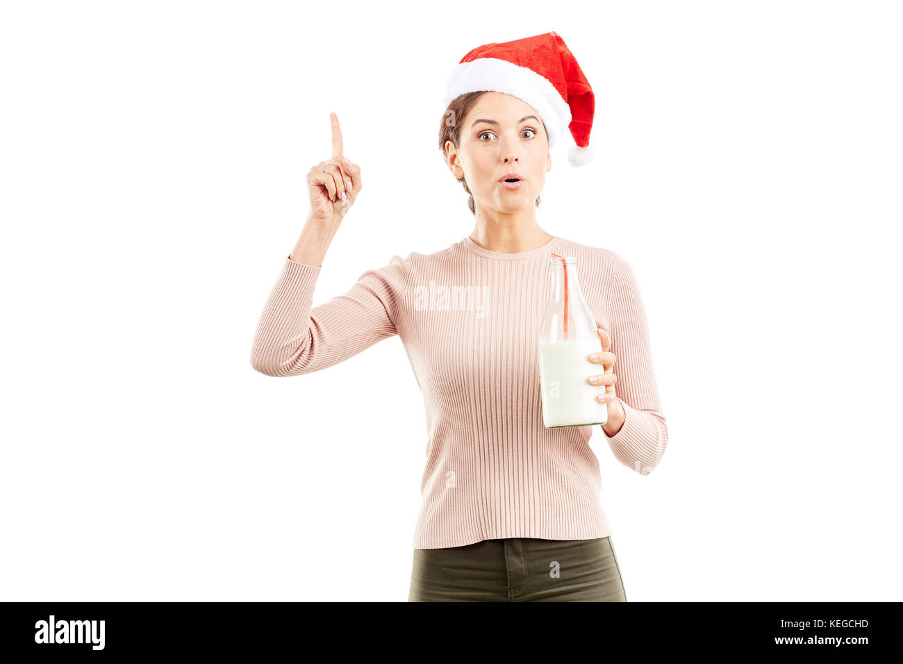 Milchige Weihnachtszeit Stockfoto