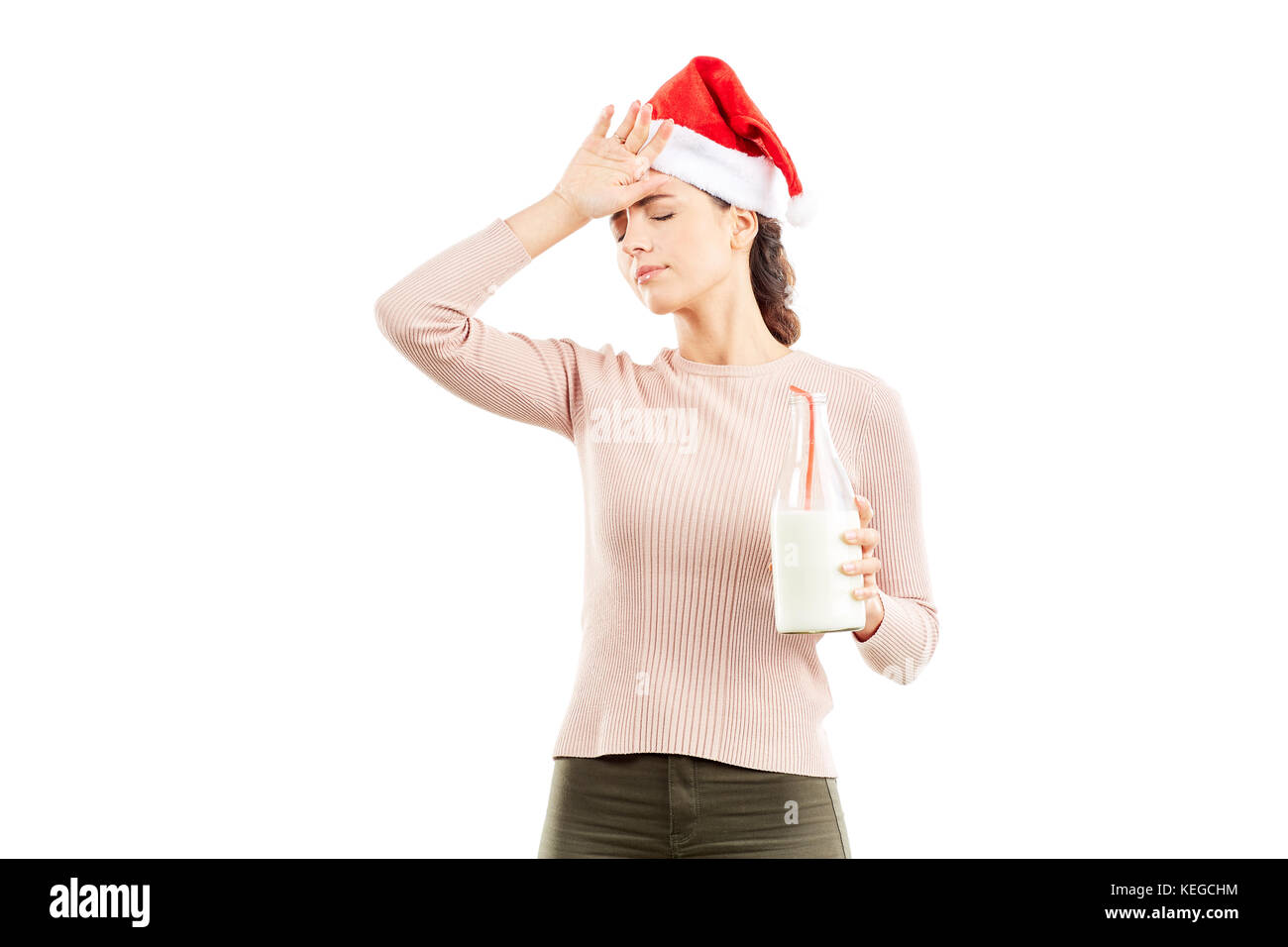 Milchige Weihnachtszeit Stockfoto