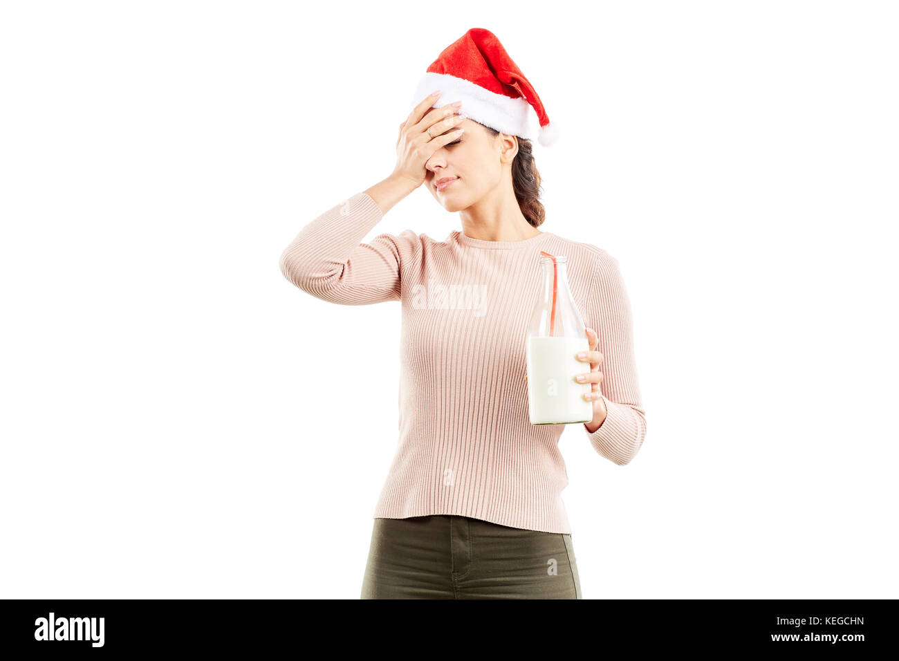 Milchige Weihnachtszeit Stockfoto