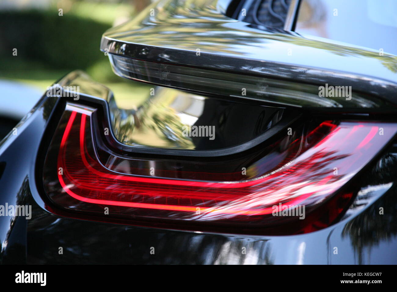 Elektrische super Auto ... Lichter design Stockfoto