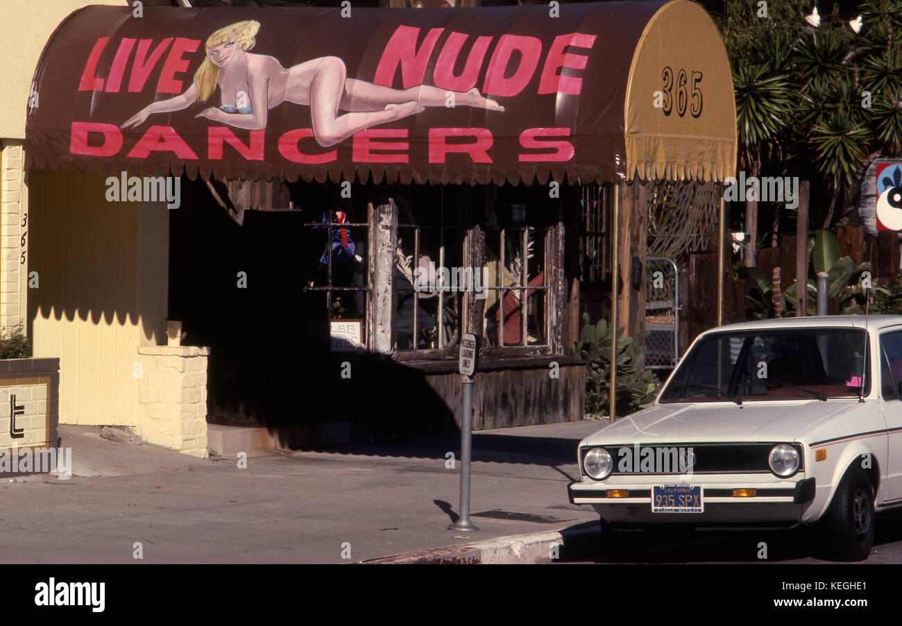 Markise Am Eingang Der Strip Club Auf La Cienega Blvd West Hollywood Nachbarschaft Von Los Angeles Ca Stockfotografie Alamy