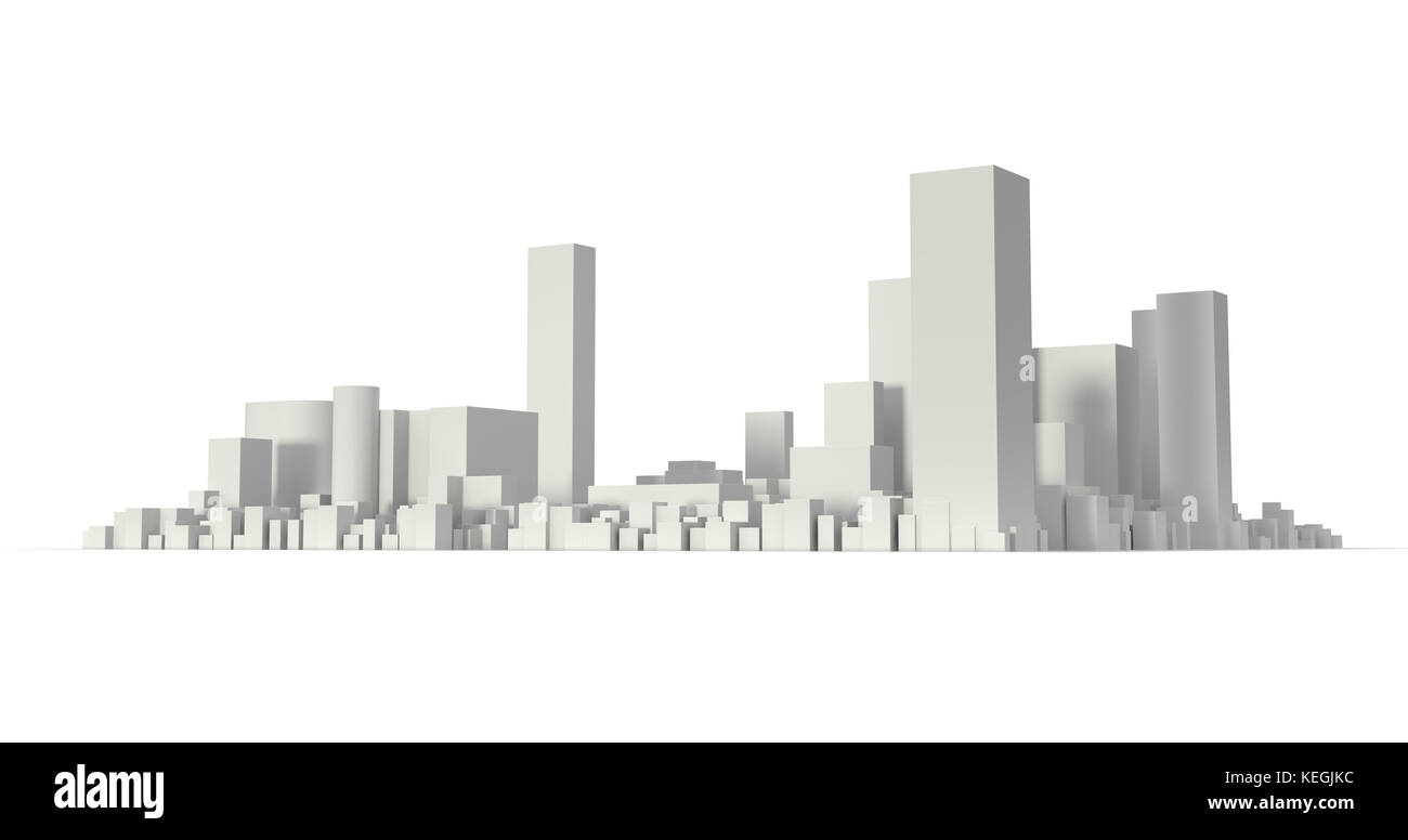 Stadt, Urban business district Stockfoto