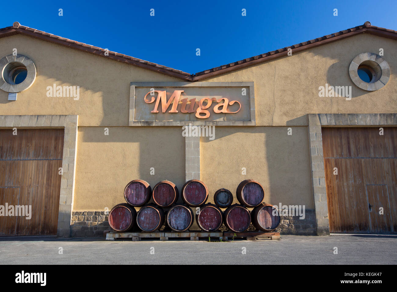 Bodegas Muga Weingut bei Haro in der Provinz La Rioja im Norden Spaniens Stockfoto