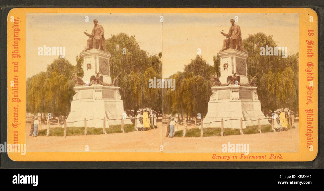 Lincolnstatue, byCremer, James, 1821-1893 Stockfoto