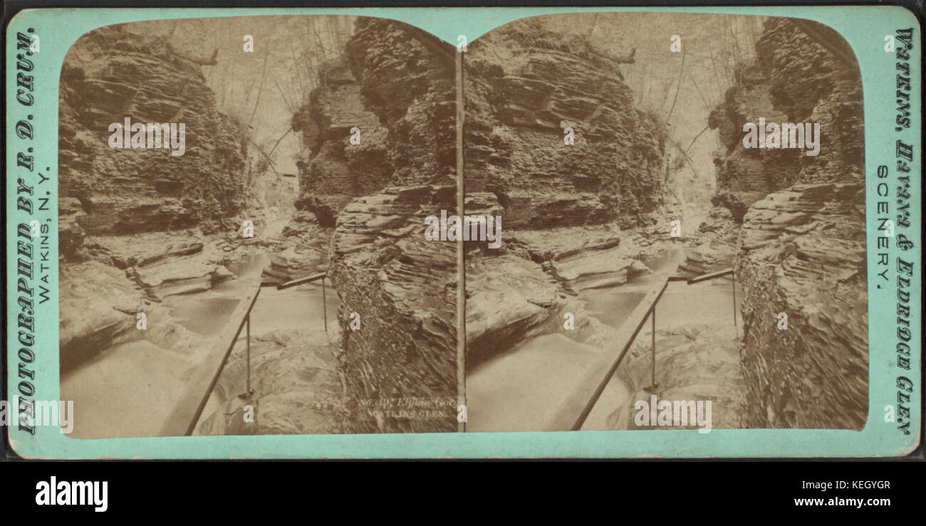 Elphingorge, WatkinsGlen, byCrum, R.D., fl. 1870-1879 Stockfoto