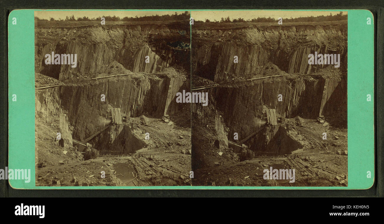 Crockerslatequarry, Osterrade, byHinds, A.L., fl. 1870-1879 Stockfoto