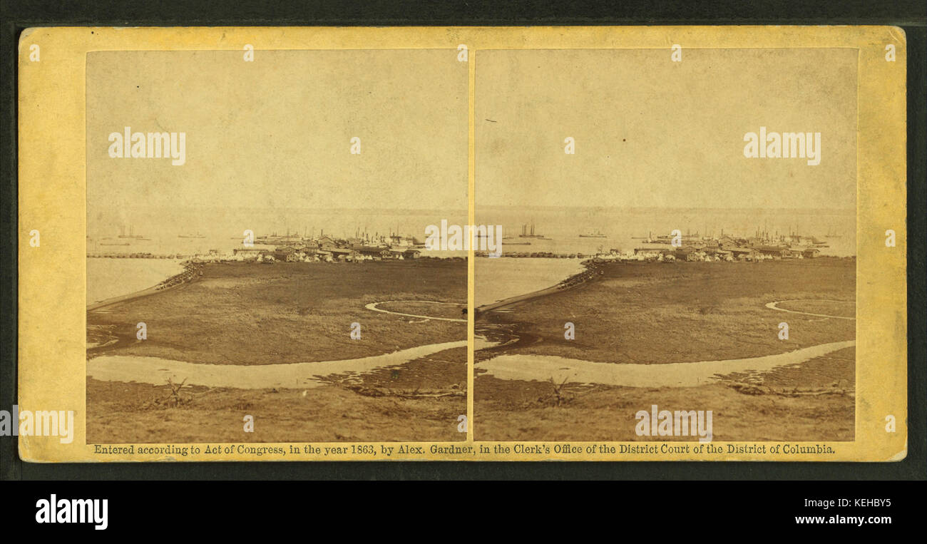 Aquia Creek Landung, Februar 1863, von Gardner, Alexander, 1821 1882 Stockfoto