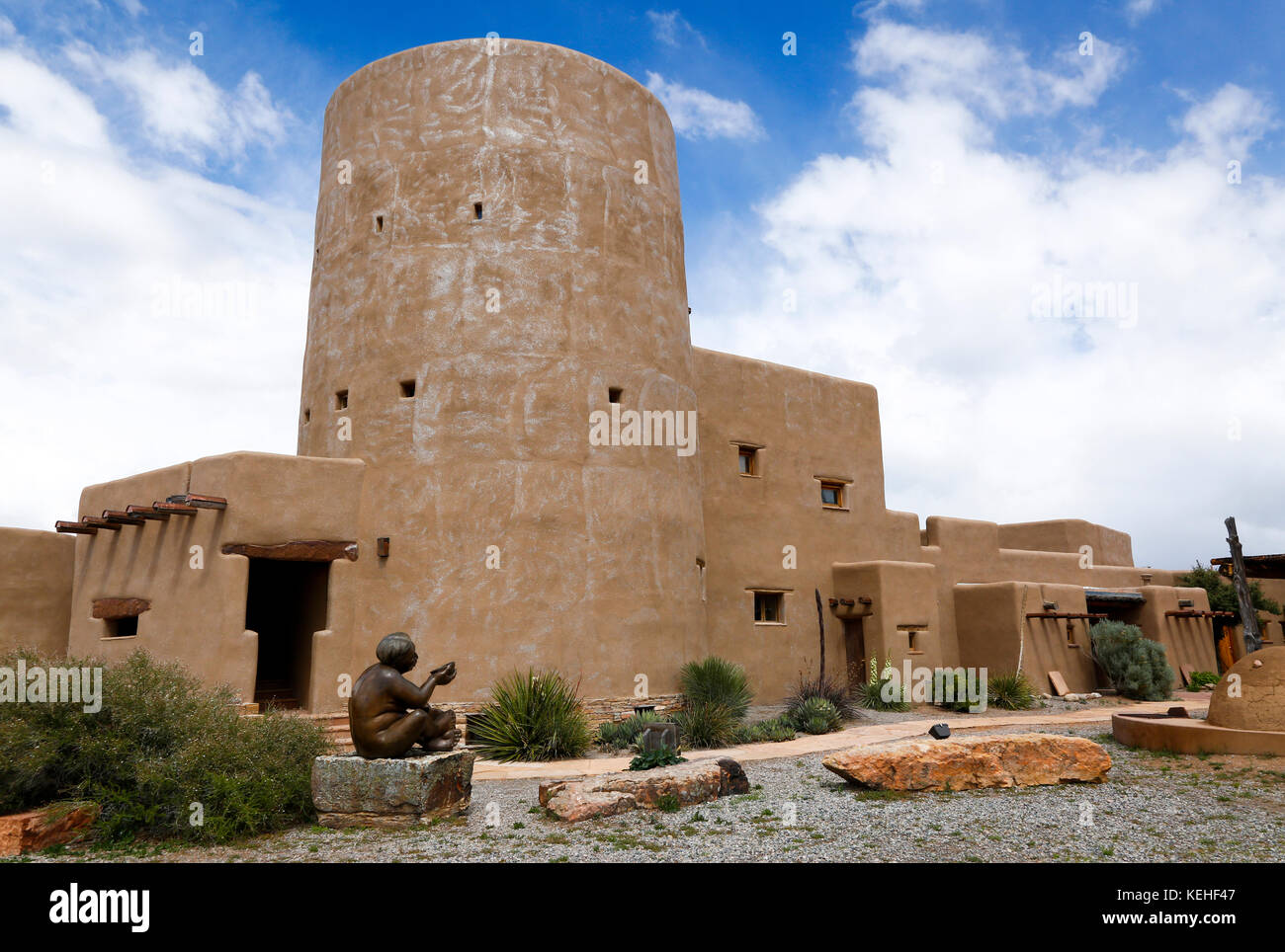 Traditionelle adobe-Architektur Stockfoto