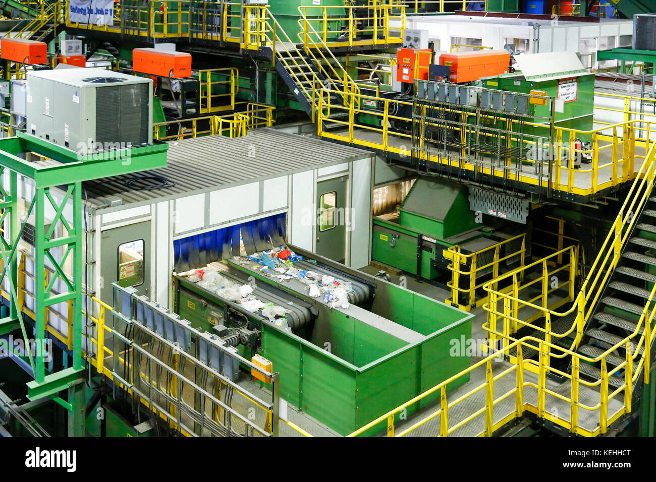 Recyclingfabrik Stockfoto