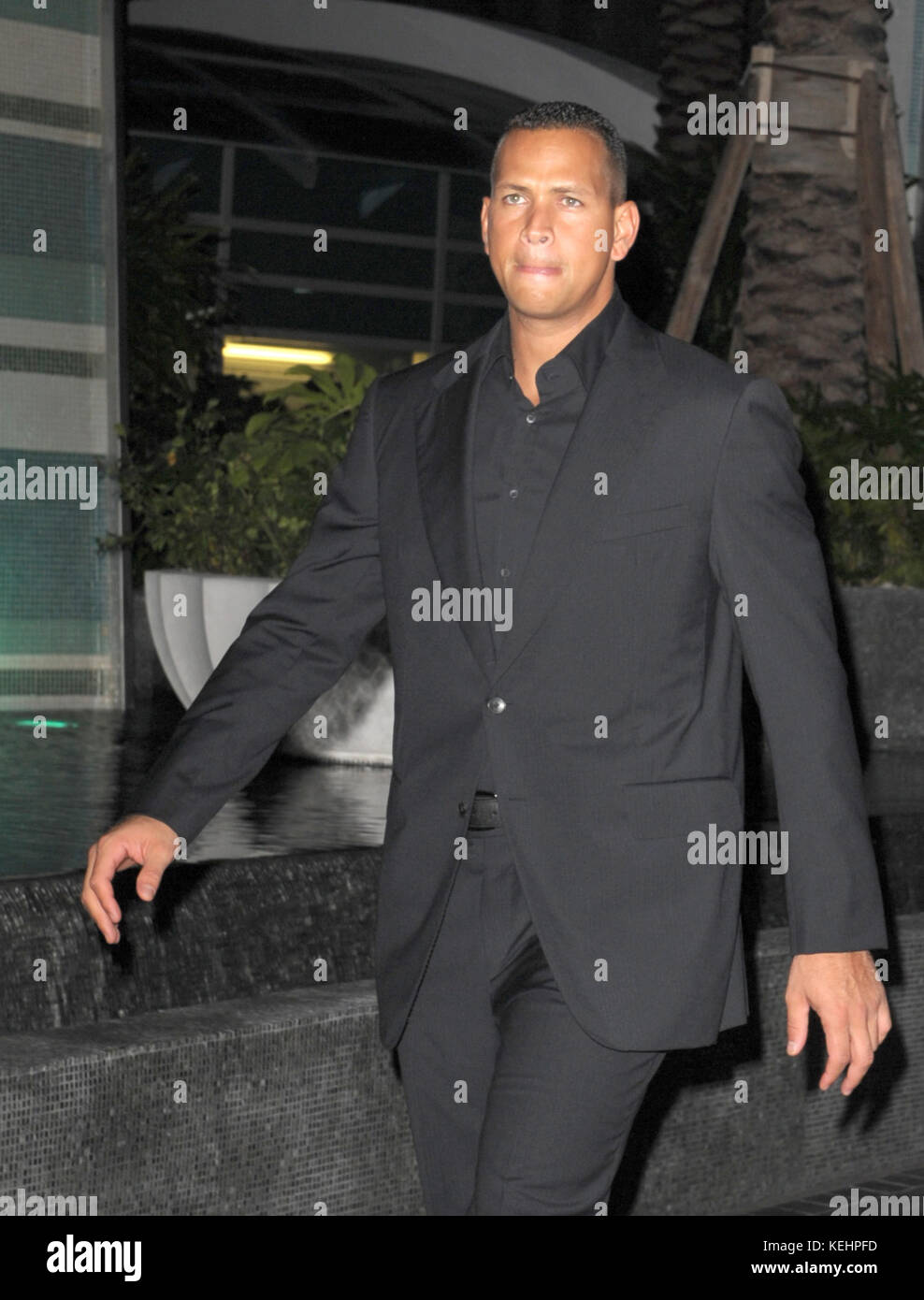 Miami BEACH, FL - 14. NOVEMBER: Alex Rodriguez kommt zur großen Eröffnung von Fontainebleau Miami Beach am 14. November 2008 in Miami Beach, Florida Credit: Hoo-me.com/MediaPunch Stockfoto