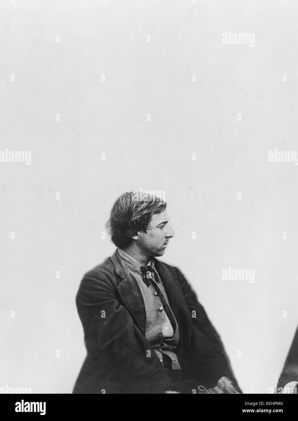 David e. Herold, einem der Abraham Lincolns Ermordung Verschwörer, Porträt, 1865 Stockfoto