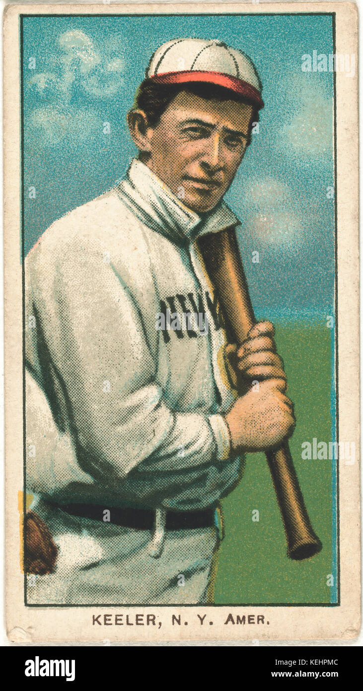 Willie Keeler, Baseballspieler, New York Highlanders, Porträt, Baseball card, 1910 Stockfoto Willie Keeler, Baseballspieler, New York Highlanders, Porträt, Baseball card, 1910 Stockfoto