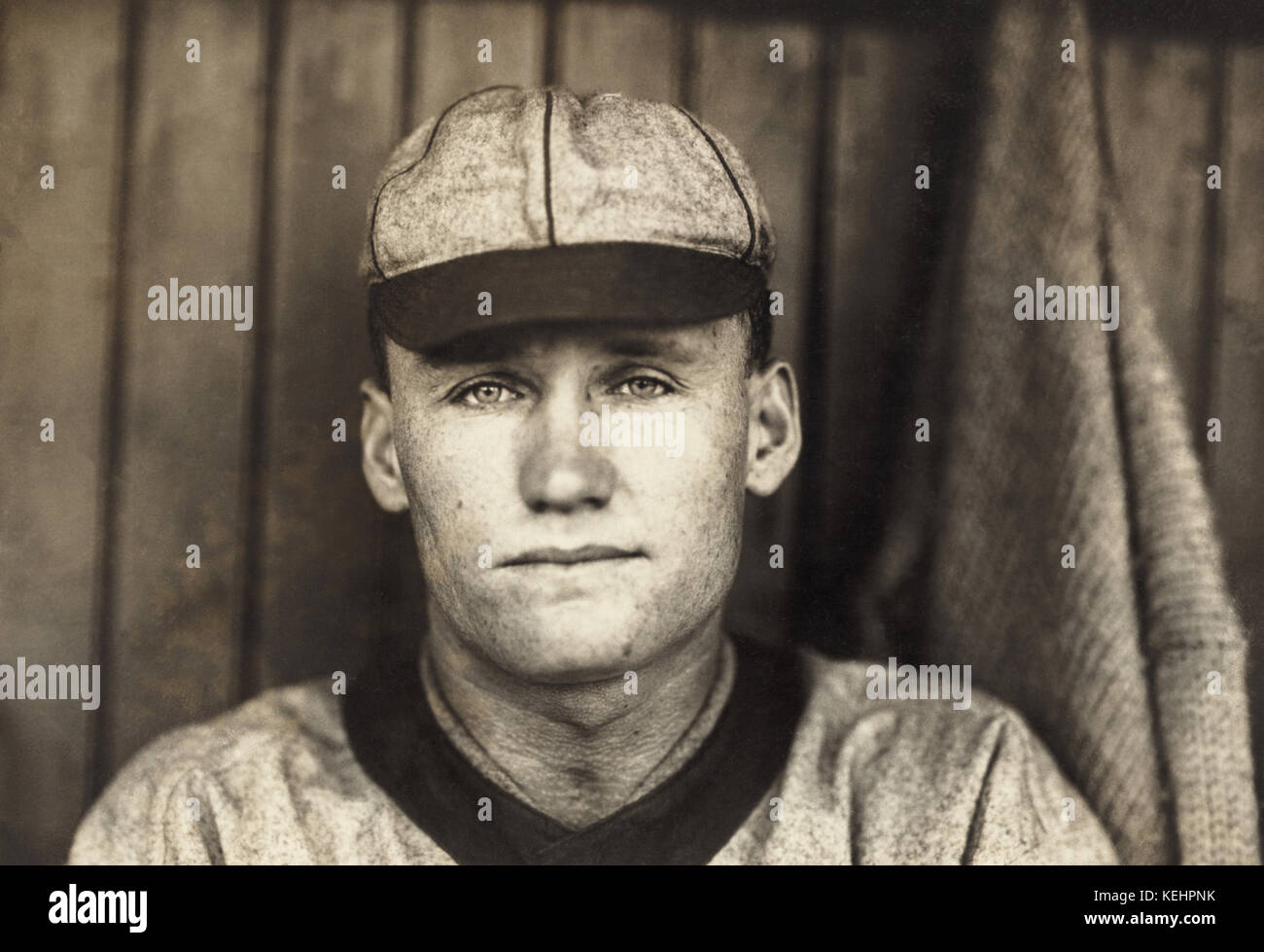 Walter Johnson, Major League Baseballspieler, Washington Senators, Head and Shoulders Portrait von Paul Thompson, 1910 Stockfoto
