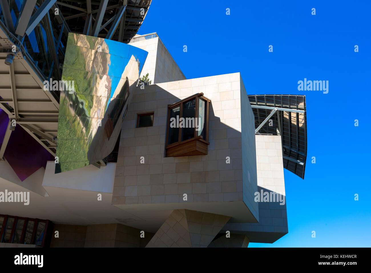 Hotel Marques de Riscal Bodega, futuristisches Design vom Architekten Frank O Gehry in Elciego Rioja-Alavesa Gebiet Spaniens Stockfoto