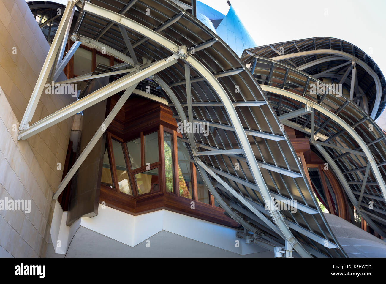 Hotel Marques de Riscal Bodega, futuristisches Design vom Architekten Frank O Gehry in Elciego Rioja-Alavesa Gebiet Spaniens Stockfoto