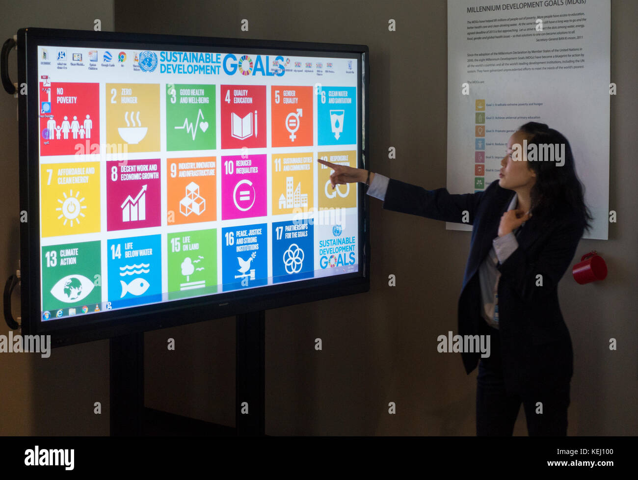 Der Vereinten Nationen in New York Stockfoto