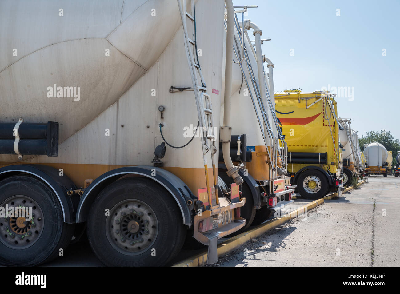 Flüssigbeton-Zementwagen, Frankreich Stockfoto