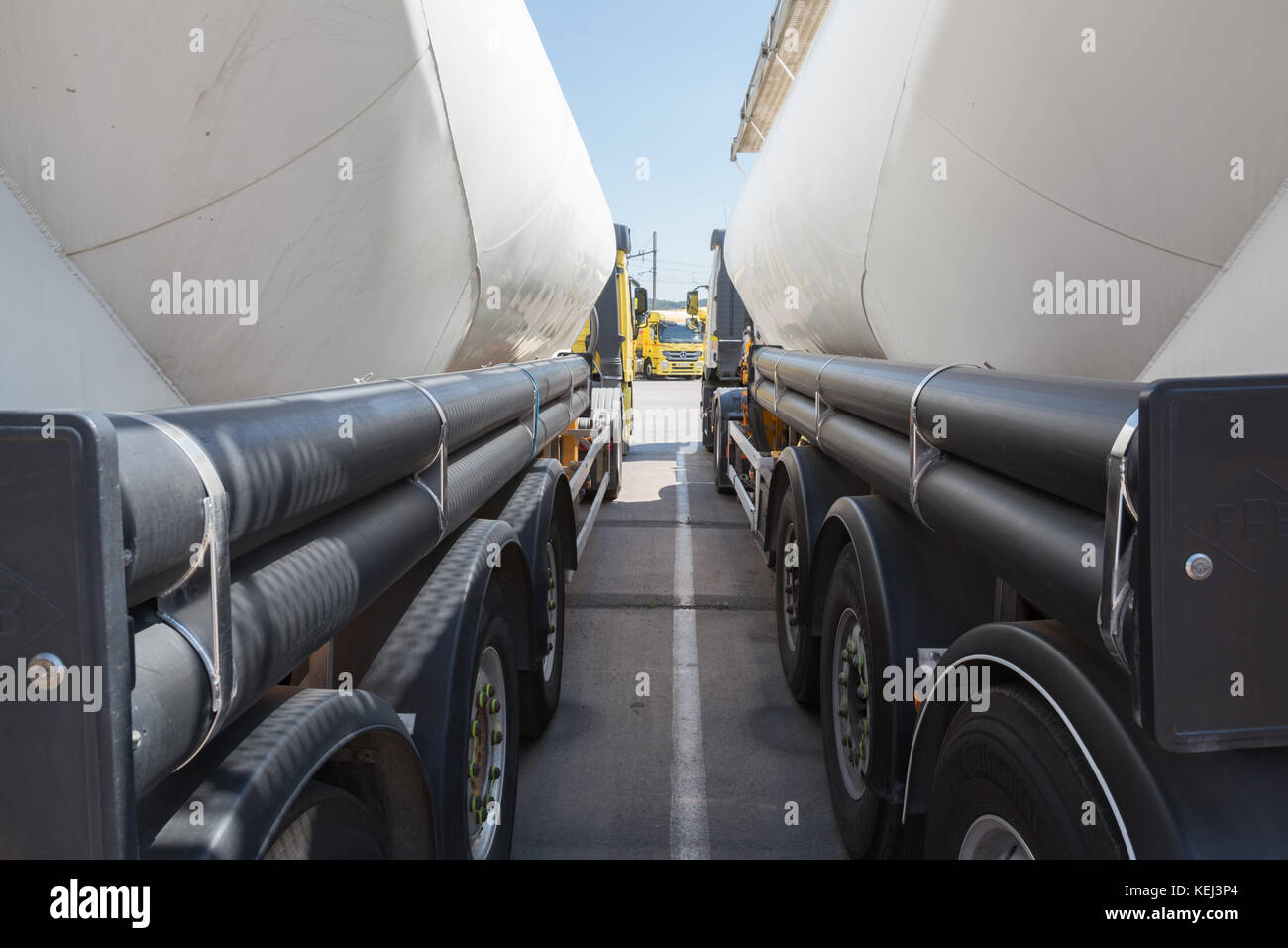 Flüssigbeton-Zementwagen, Frankreich Stockfoto