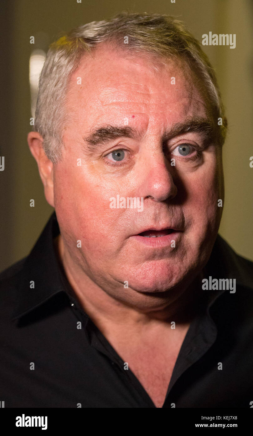 Autor Richard O'Rawe bei der Vorstellung seines Buches "im Namen des Sohnes", der Geschichte von Gerry Conlon, über Guildford Four's Gerry Conlon im London Irish Centre in Camden. Stockfoto