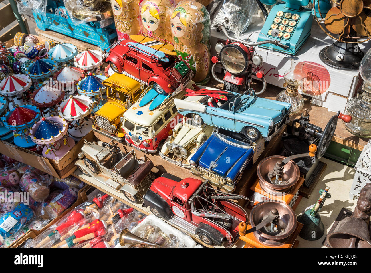 Israel, Tel Aviv-Yafo - Oktober 11, 2017: Shuk hapishpeshim Flohmarkt in Jaffa. Stockfoto