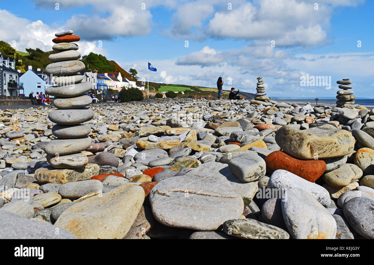 Stein Struktur am Strand Stockfoto