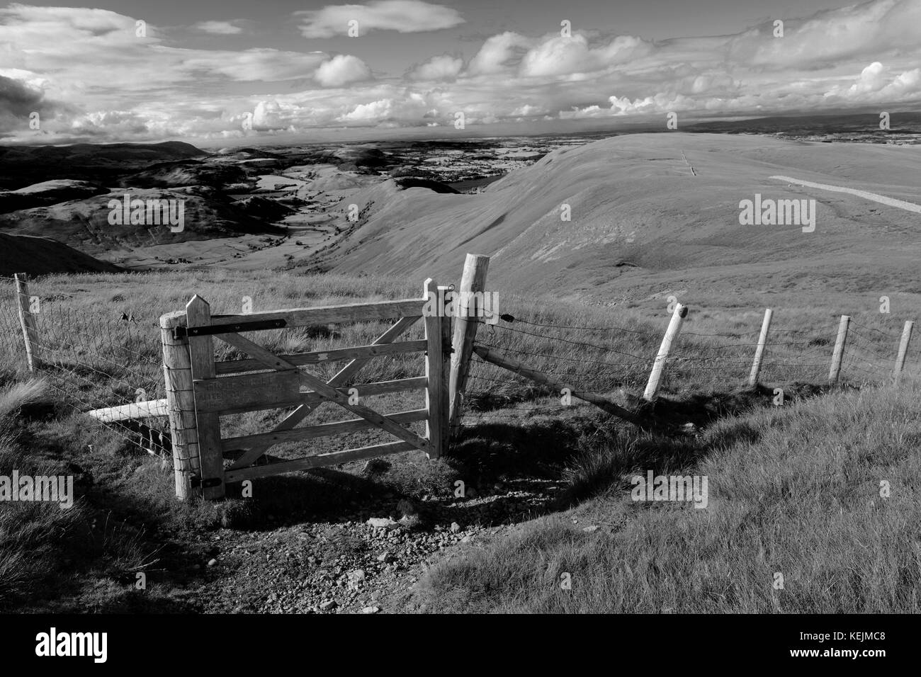 Blick über die High Street, Lake District National Park, Grafschaft Cumbria, England, UK. High Street fiel ist einer der 214 Wainwright Spaziergänge Fe Stockfoto