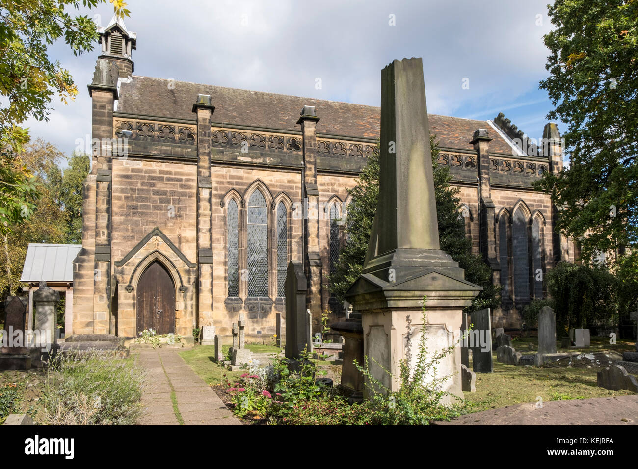 Kirche aus dem 19. Jahrhundert. St John's Church, Carrington, Nottingham, England, Großbritannien Stockfoto