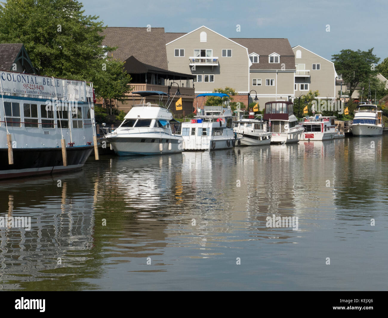 Erie Canal Szene. Stockfoto