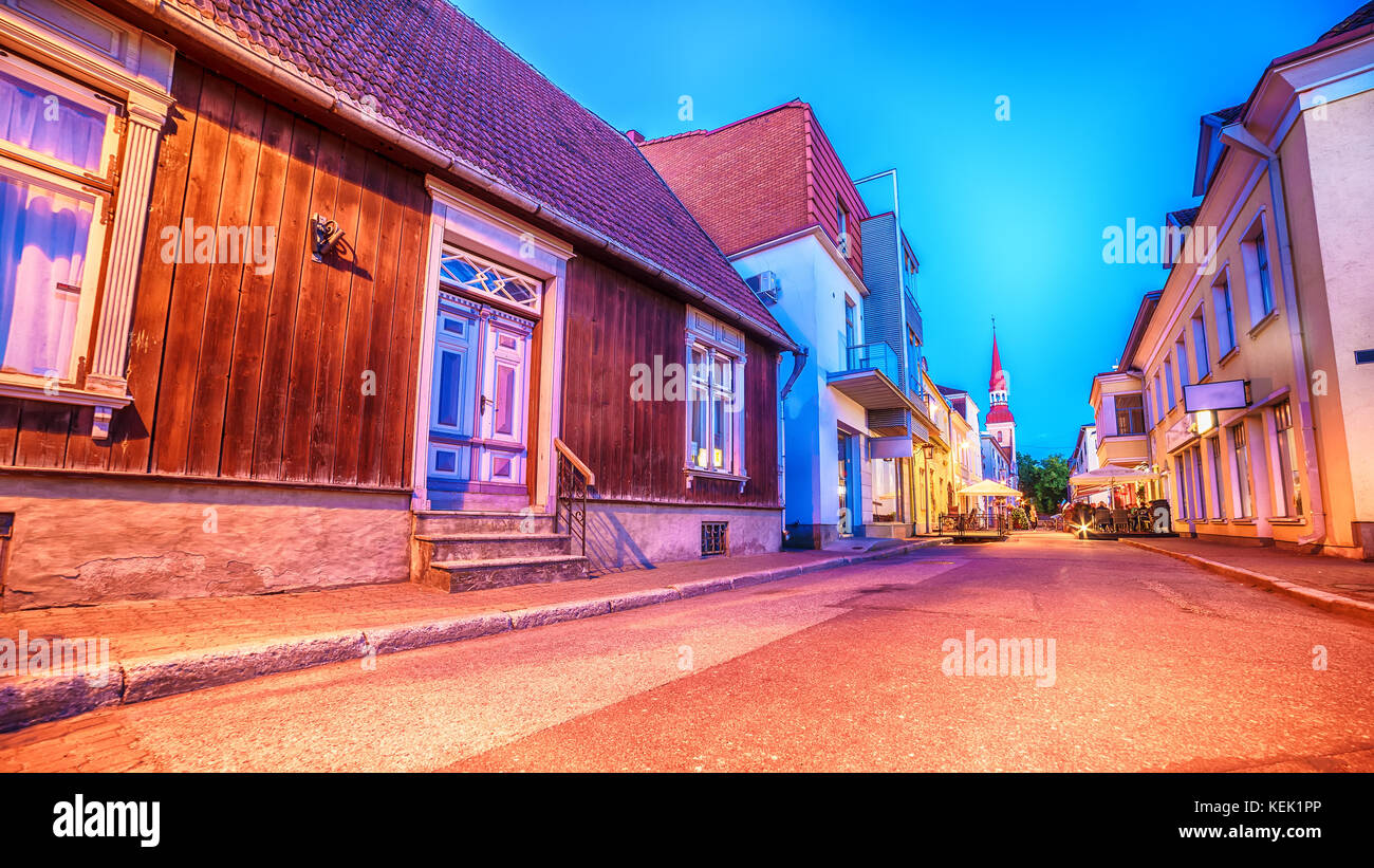 Pärnu, Estland, Baltikum: die Altstadt Stockfoto