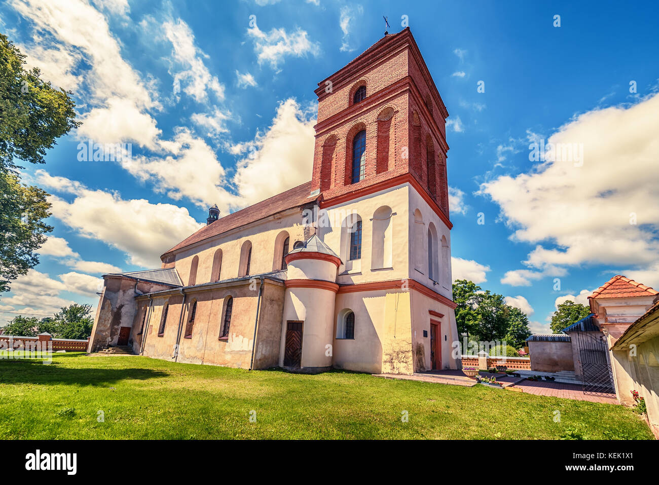 Belarus: Katholische Kirche von St. Nicolas in mir Stockfoto