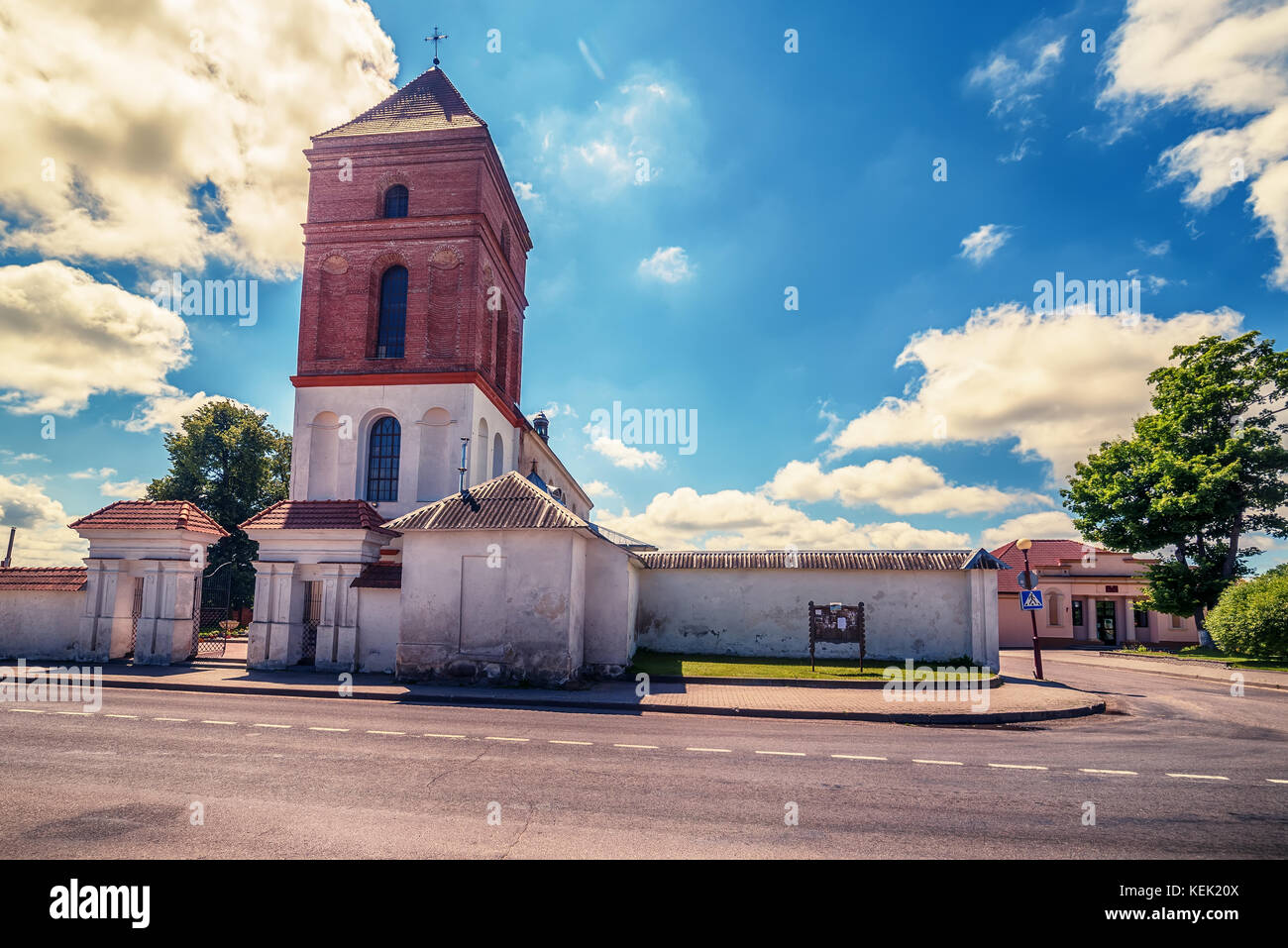 Belarus: Katholische Kirche von St. Nicolas in mir Stockfoto