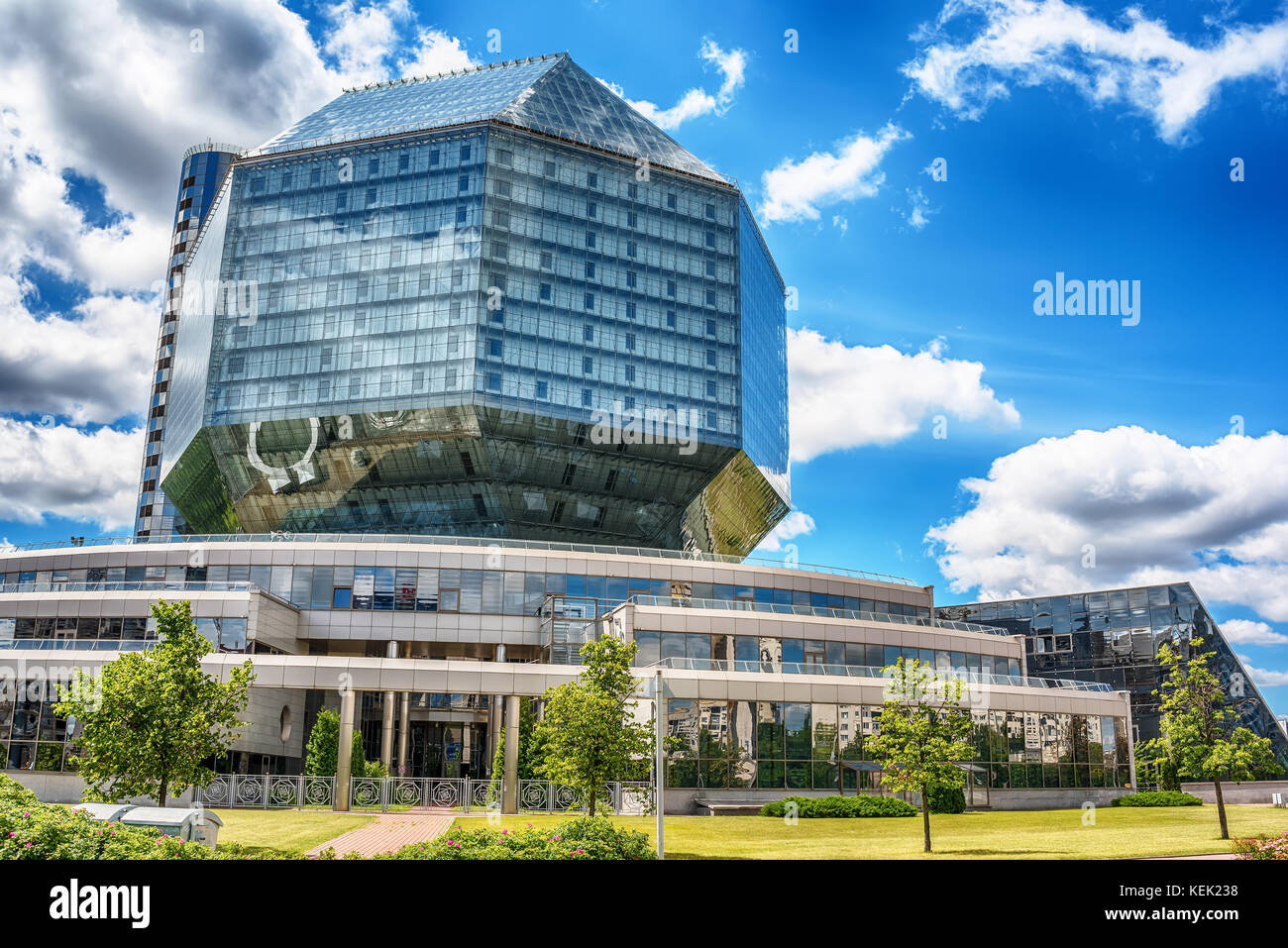 Minsk, Weißrussland: Die Bibliothek Stockfoto