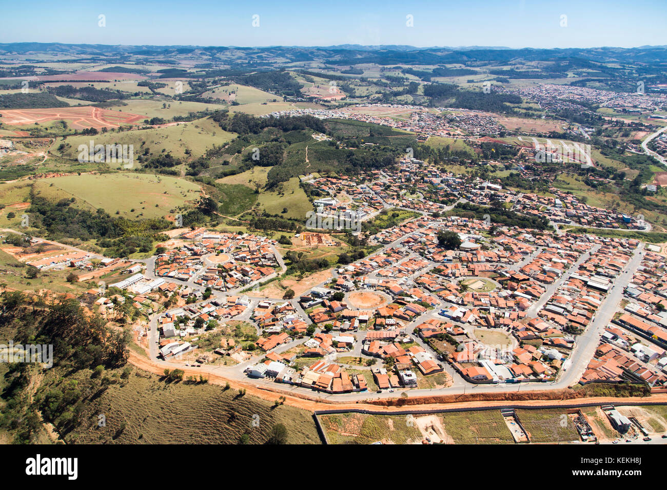 Luftaufnahme von Bragança Paulista Stockfoto