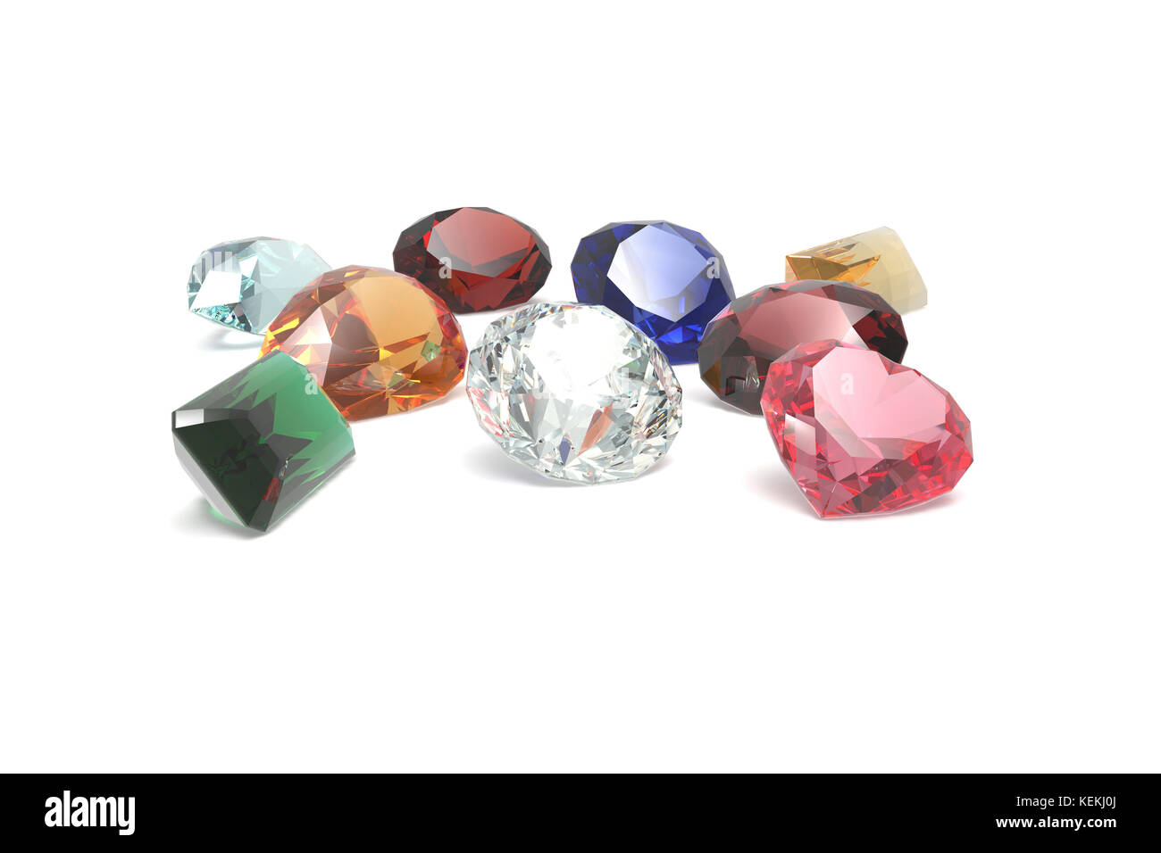 Diamanten, Juwelen, Edelsteine Stockfoto