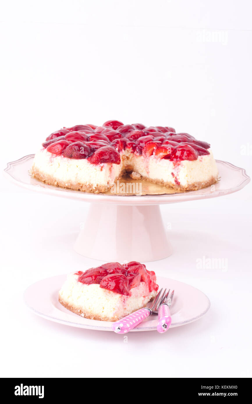 Strawberry cheesecake Stockfoto