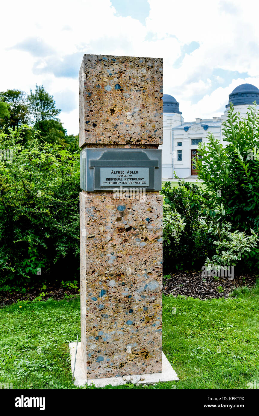 Wien (Österreich), Zentralfriedhof, Wien, Zentralfriedhof - Ergreifen sie Alfred Adler Stockfoto