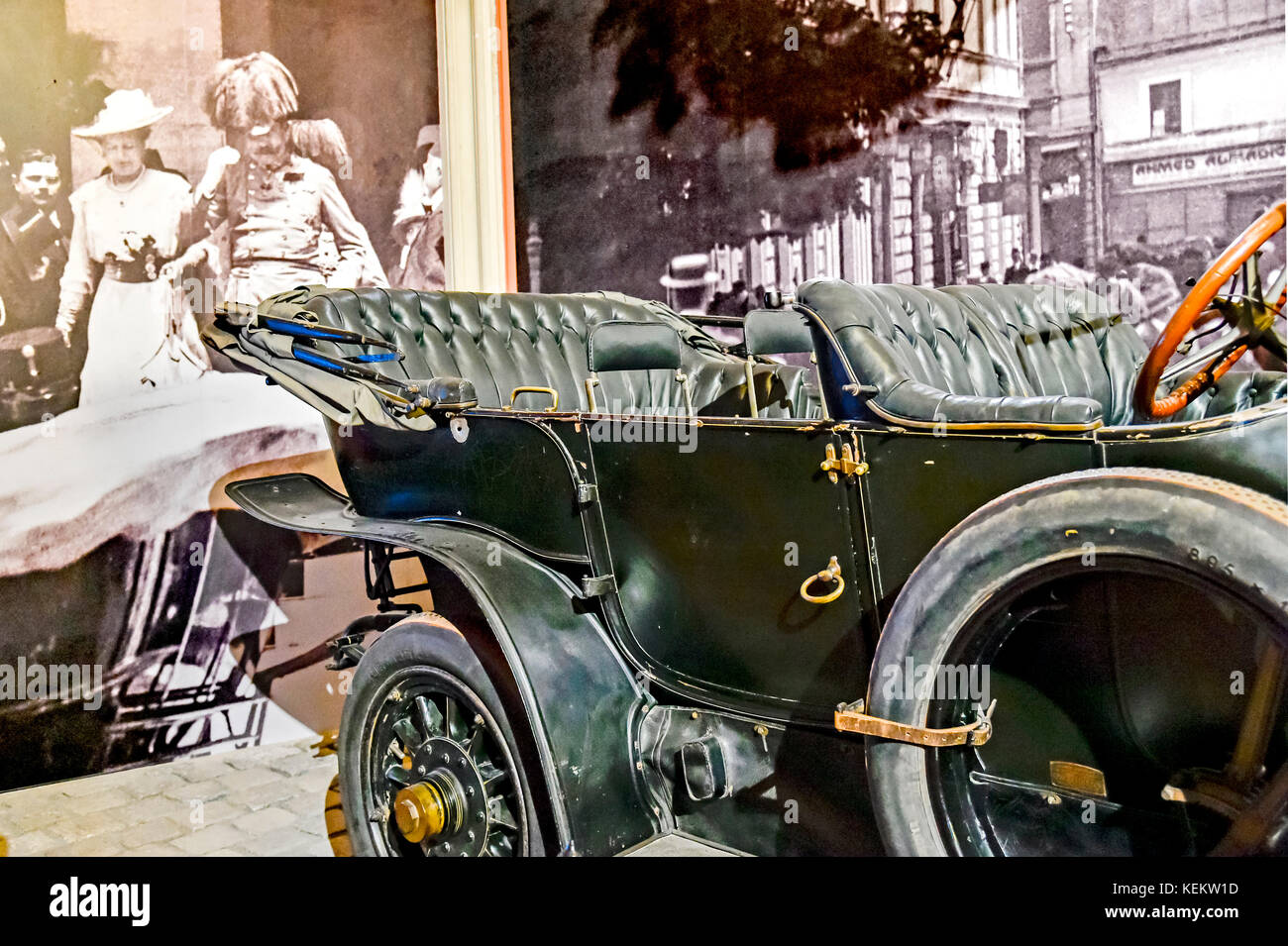 Wien (Österreich), Military Museum: Auto, in dem Erzherzog Franz Ferdinand in Sarajewo ermordet wurde; Wien, Herresgeschichtliches Museum Stockfoto