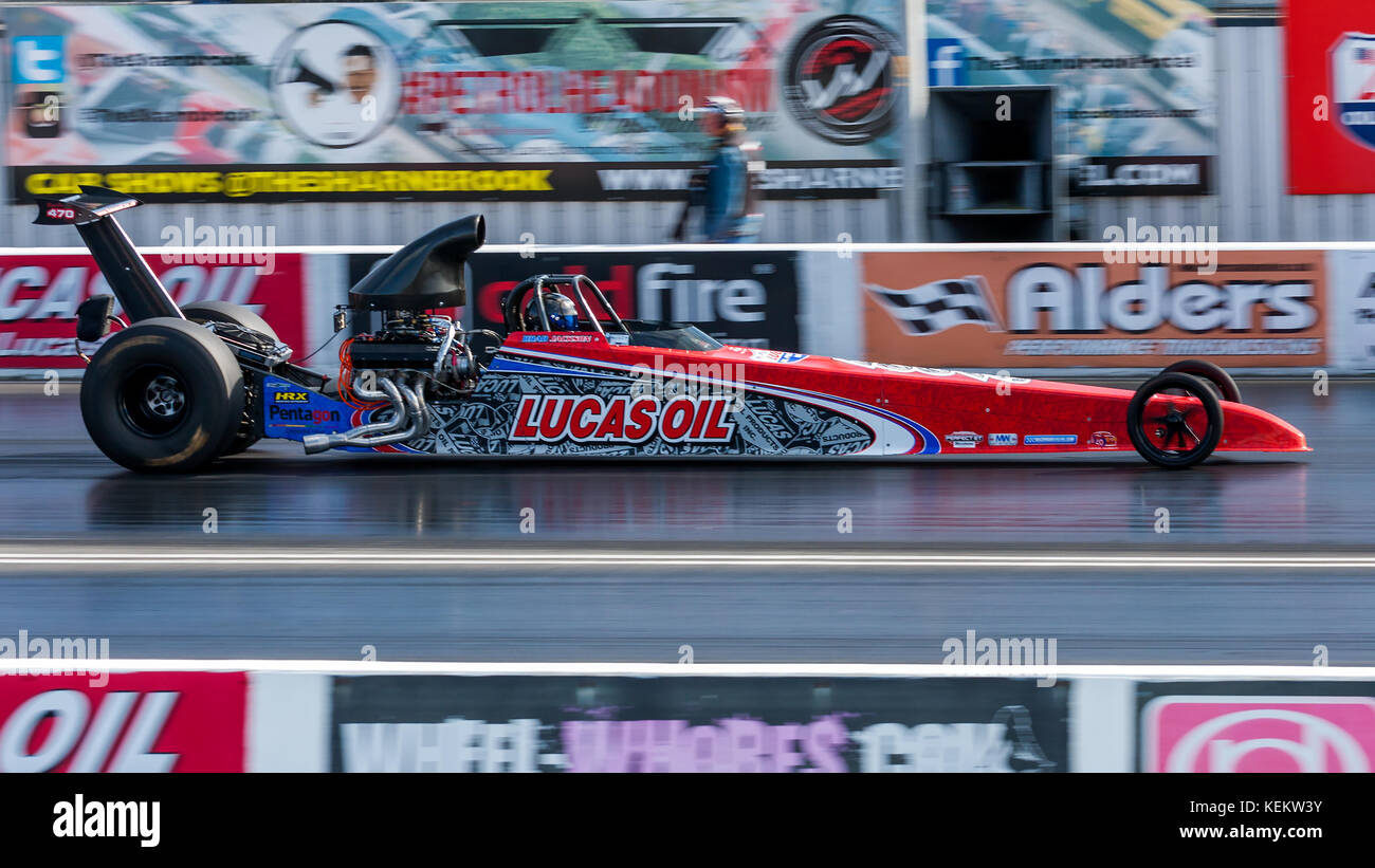 Drag Racing 1/4 Meile Santa Pod Stockfoto