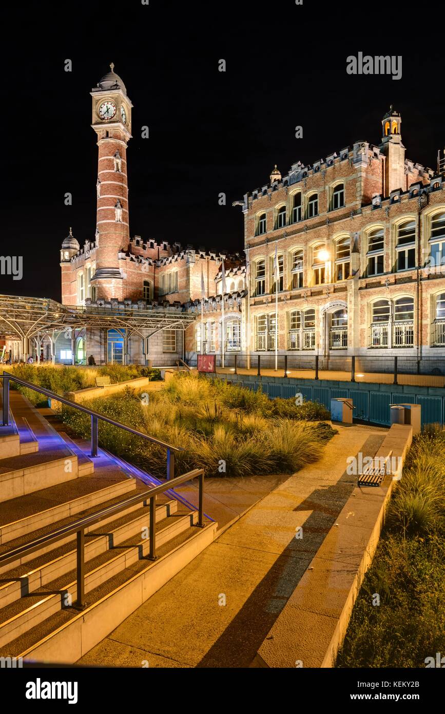 Gent, Bahnhof Gent-sint-pieters - Gent, Bahnhof Gent-sint-pieters Stockfoto