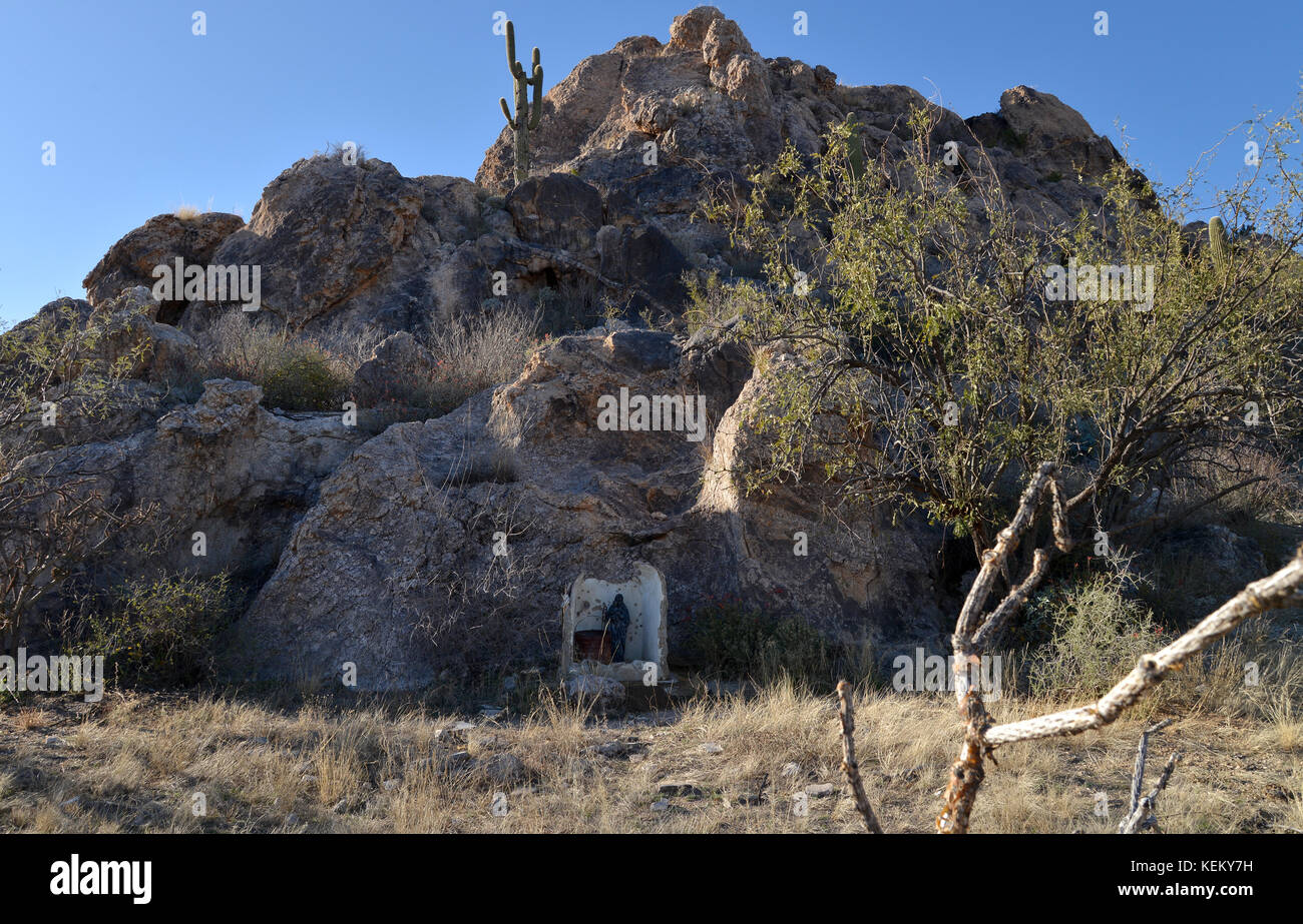 Mendoza Canyon, Coyote Mountains Wilderness Area, Sonoran Wüste, Arizona, USA, Stockfoto