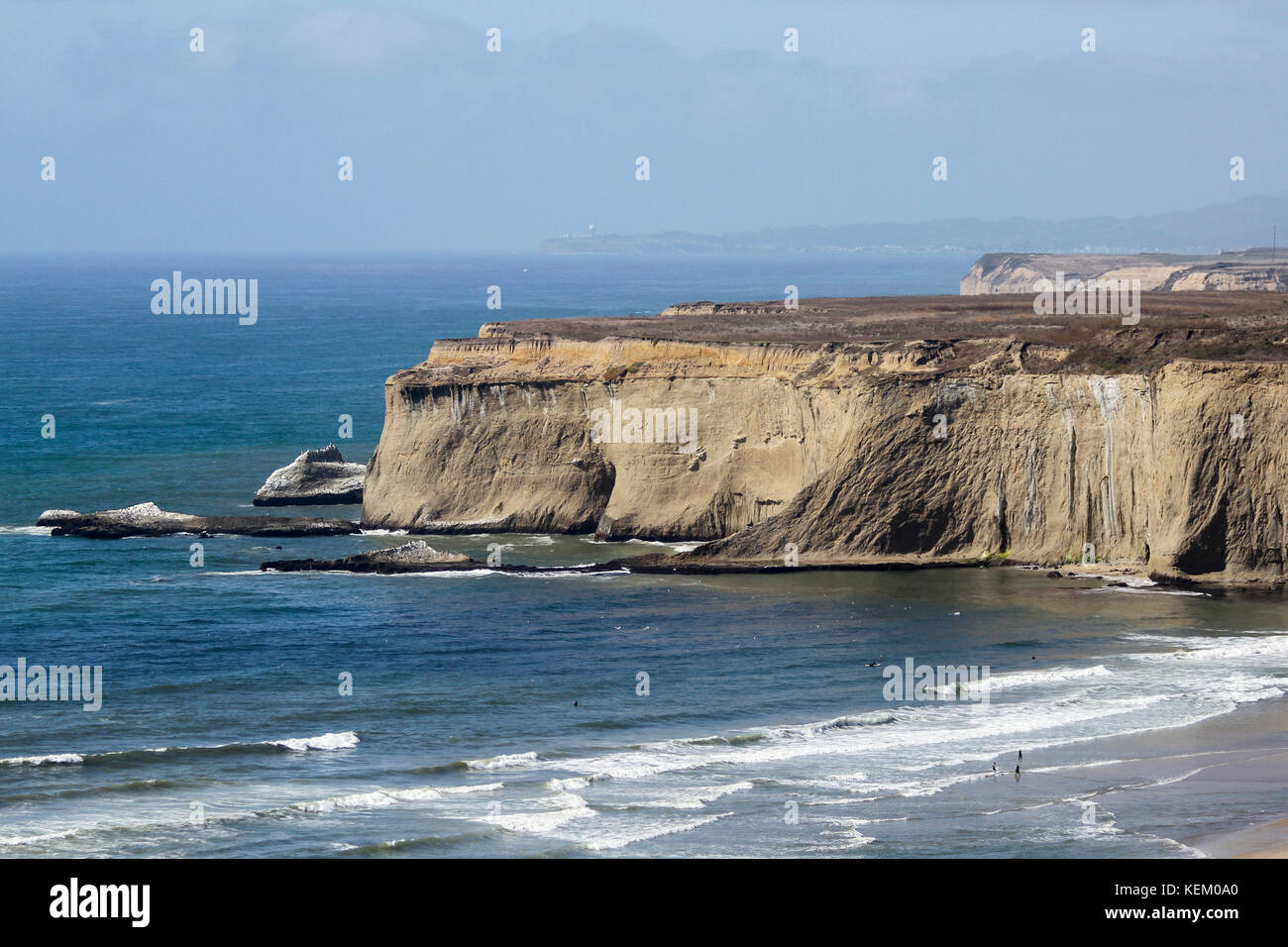 Klippen, Half Moon Bay, Kalifornien, USA, Nordamerika Stockfoto