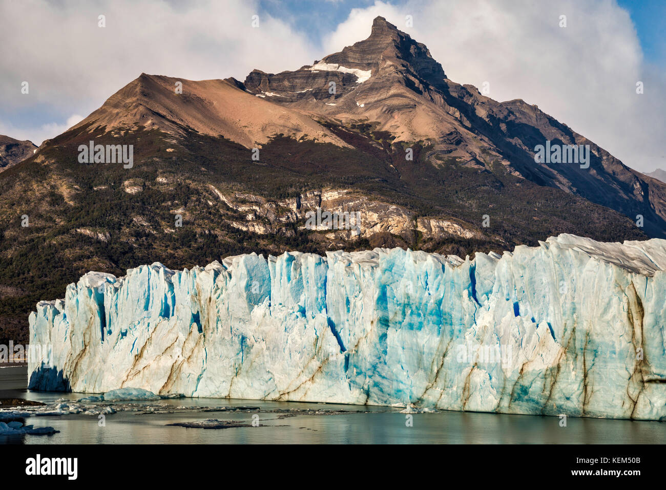 Perito Moreno Gletscher, Nationalpark Los Glaciares, Patagonien, Argentinien Stockfoto