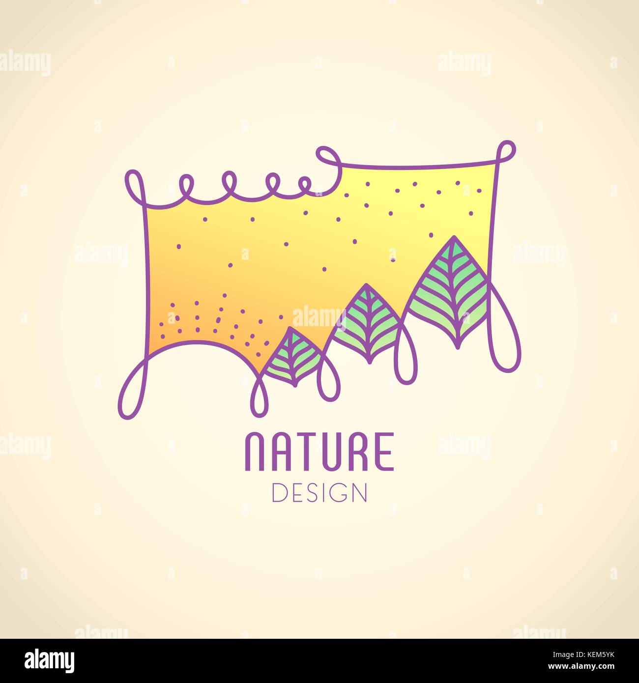 Logo wellig Dreieck Stock Vektor