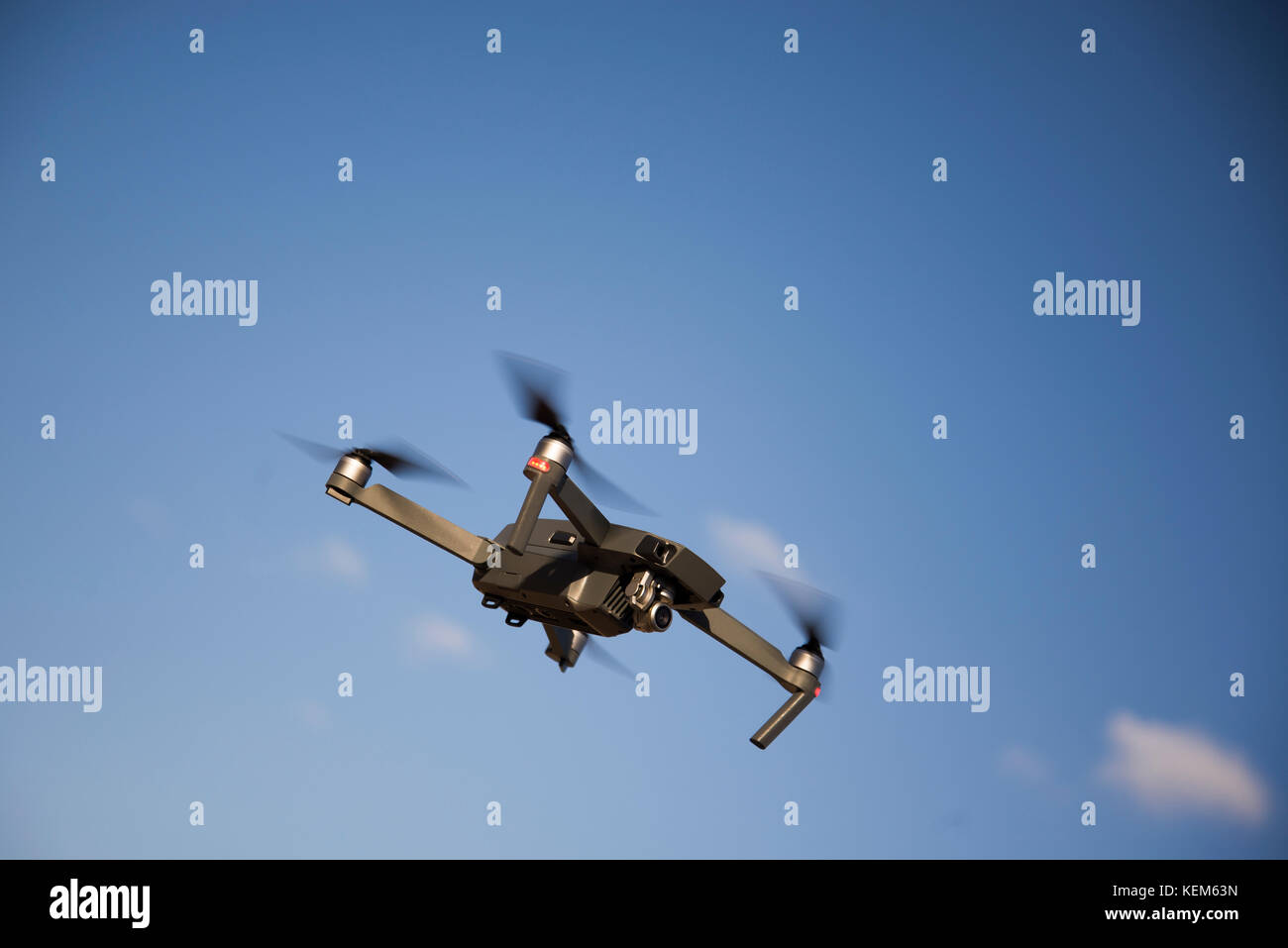 Drone im Flug Stockfoto