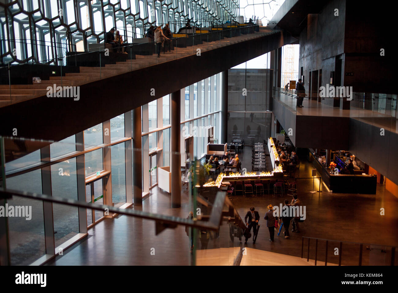 Reykjavik, Island - 27. August 2017: harpa, Konzert- und Konferenzzentrum in Reykjavik. Stockfoto