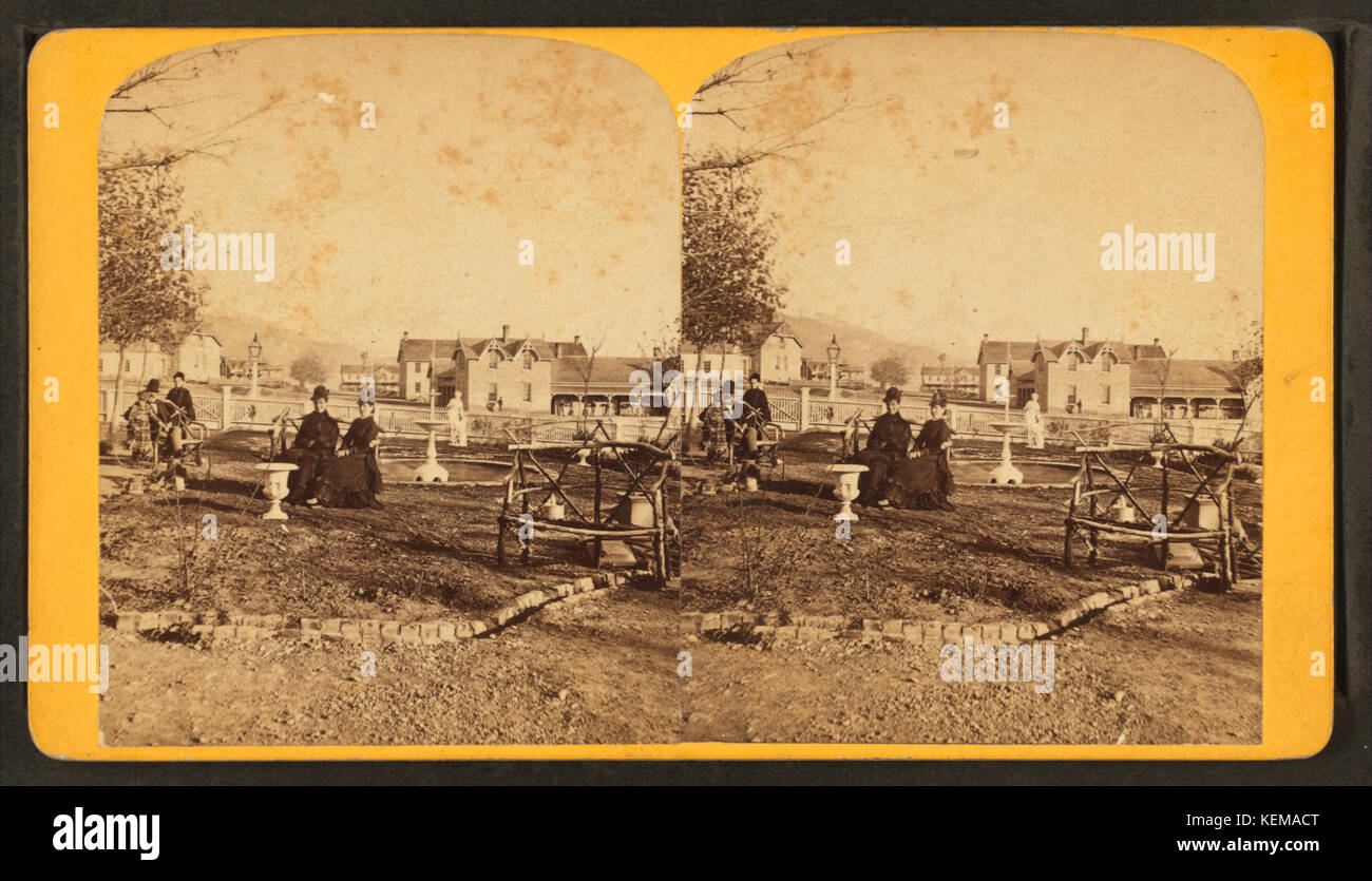 Blick auf Camp Douglas ab Sitz von kommandierenden Offizier, Blick nach Süden, durch Wilde, C.R. (Charles Roscoe), 1832 1909 Stockfoto