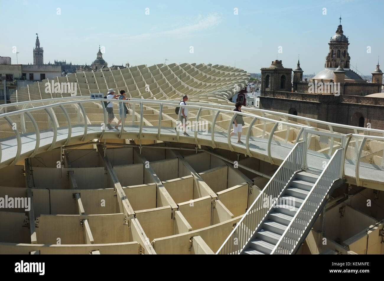 Metropol Parasol (Las Setas de la Encarnación - Menschwernation's Mushrooms) von Jurgen Mayer, Sevilla/Sevilla, Andalusien, Spanien, September 2017 Stockfoto